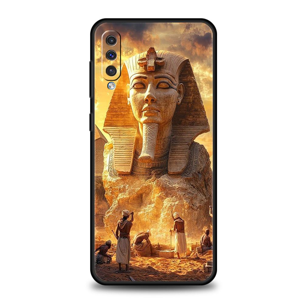Egypt Egyptian God Pyramid Case For Samsung A56 A36 A26 A24 A16 A14 A12 A32 A50 A70 A20E A20S A22 A34 A54 A42 A52 5G A06 Cover