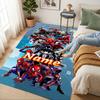 Personalized Name S-Spider M-Man Flight Living Room Non-Slip Area Rug Soft Carpet for Bedroom Kids Playroom Sofa Office Home Decor Doormat