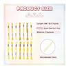 PATIKIL 14pcs Skin Embroidery Thread Polyester Embroidery Thread for Bracelet Cross Stitch Hand Embroidery Multicolor Yellow