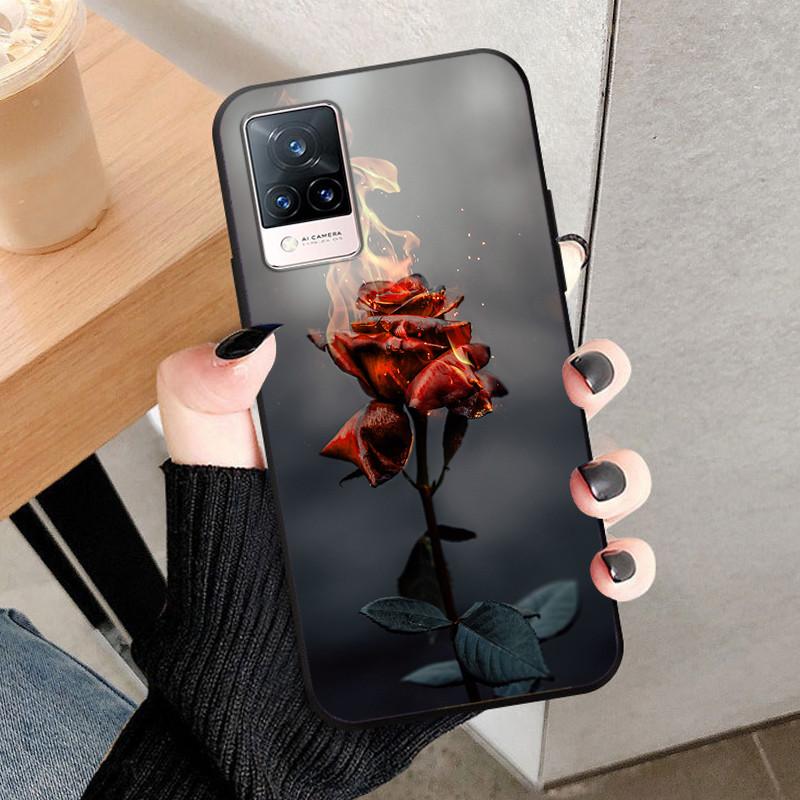 For Vivo V21 5G Case V2050 Silicone Soft Protective TPU Funda Cases for Vivo V21 4G Back Cover Bumper for VivoV21 V 21 5G V21E