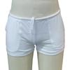 Short d'été blanc pour homme, taille avec cordon de serrage, décontracté, respirant, couleur unie, fin, pour la plage, les vacances, les loisirs et le sport