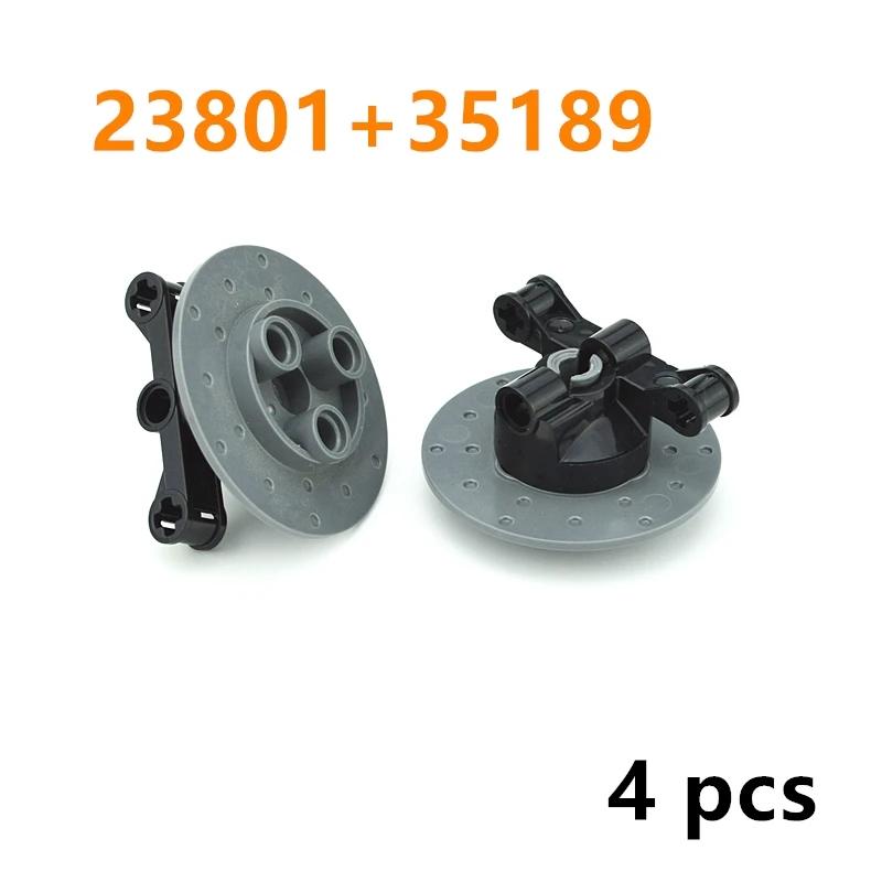 Non-Toxic Moc Parts Suspension Steering Wheel Hub With Planetary Gear Reduction 46490 Technical Diy Building Blocks Tire Car Drive Bricks