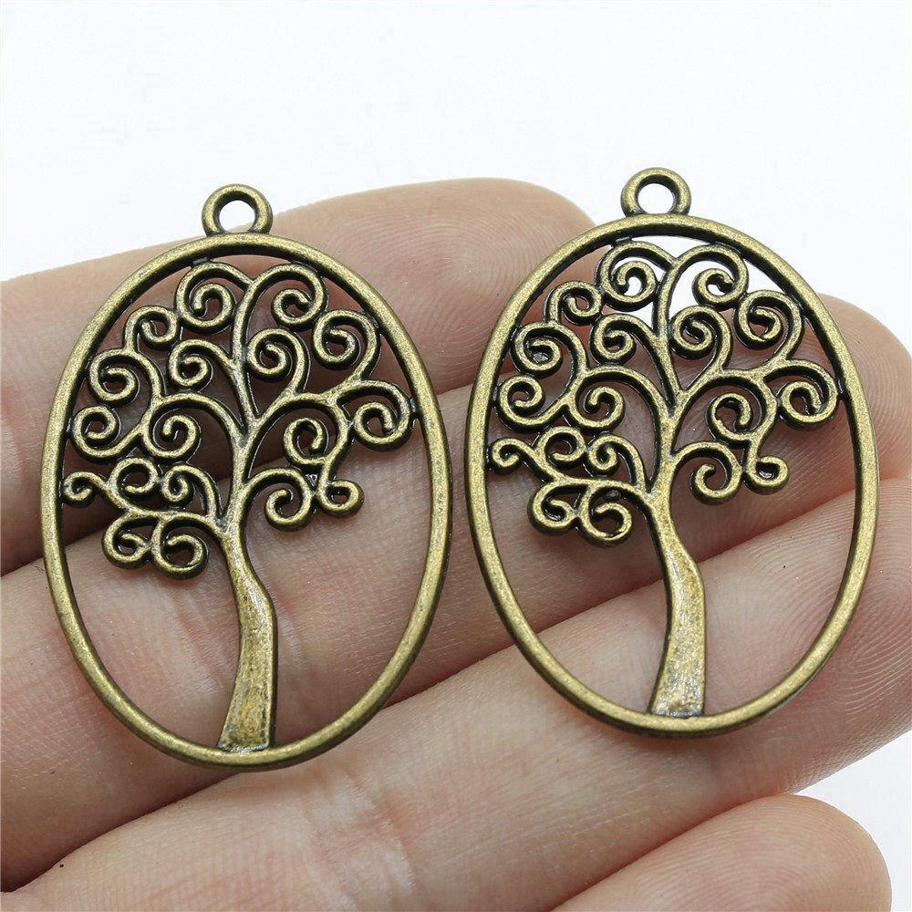 Charms Big Tree Of Life Pendants Wedding Jewelry Findings QC017