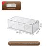Miflame Transparent Storage Box with U-shaped Dividers