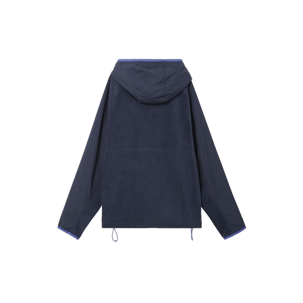 Nike Solid Color Pullover Fleece Hoodie Men Tops Navy-Blue CU4364-410