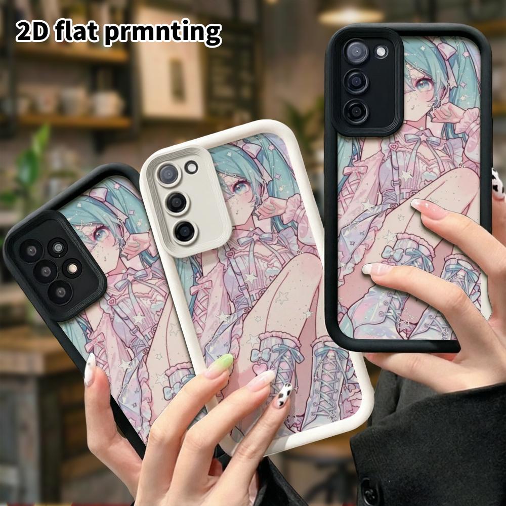 Phone Case: 2D Flat Samsung Galaxy A34 A35 M05 M06 S20 S22 S21 FE Plus 5G Tiered Protective Case, Cute Cool Girl Style, Christmas and Halloween Gift