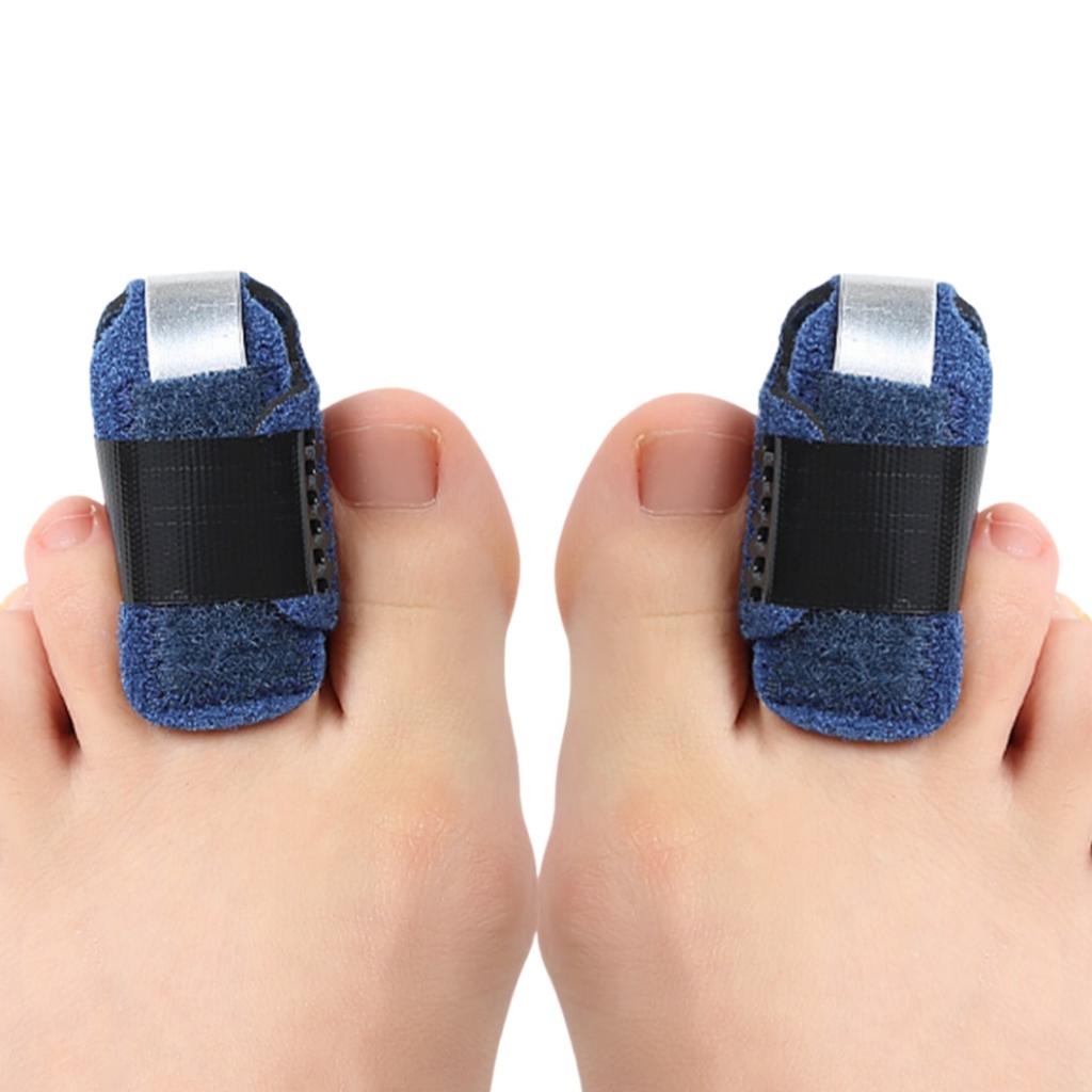 1Pair Finger Toe Sprain Support Strap Splint Brace Straightener Hammer Toe Corrector For Protection Comfort Fit