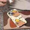 Capybara Cute Cartoon Soft Cover Capa Phone Case for Apple iPhone 17 16e 12 15 Air 11 14 Plus 16 Pro Max XS XR 13