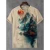 T-shirt Nouveau Style Japonais Encre Samouraï Impression 3D T-shirt Hommes Femmes Mode Hip Hop Manches Courtes Hauts T-shirts Vêtements Hommes