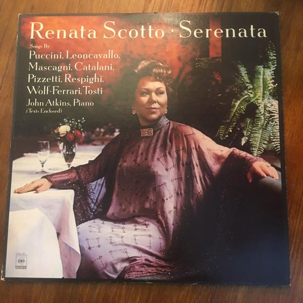 LP Record RENATA SCOTTO, JOHN ATKINS - Serenata 25AC187 CBS SONY 1977 Japan Classical Used