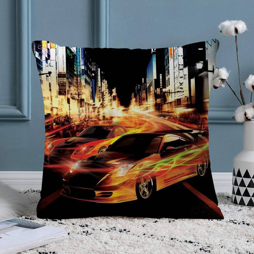 FFast and FFurious Pillowcase Toon Gift Cushion Cover Bedroom Home Sofa Chair Seat Decor Pillow Case