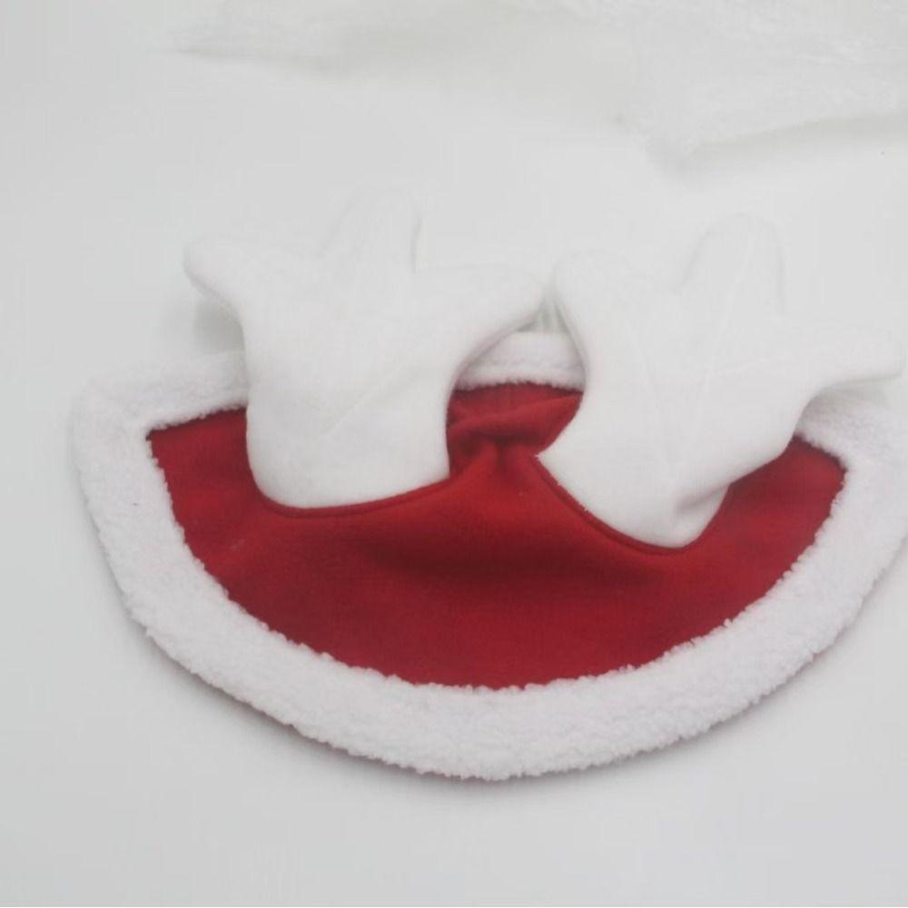 Party Theme Horse Dress Up Set Santa Style Holiday Cap High Quality Horse Santa Hat  Holiday Event