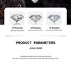 S925 Sterling Silver Korean Moissanite Four-Leaf Clover Necklace - Light Luxury National Style for Ladies