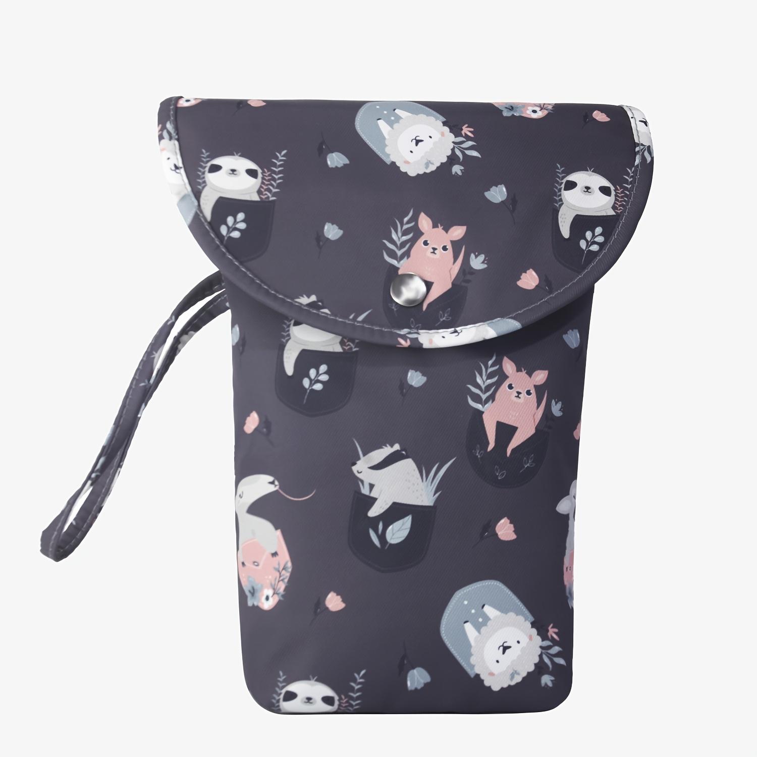 

Portable Diaper Organizer Bag, Zipper Closure, Easy-Clean, Cute Patterns (Cacti/Trees), Ideal Baby Shower Gift