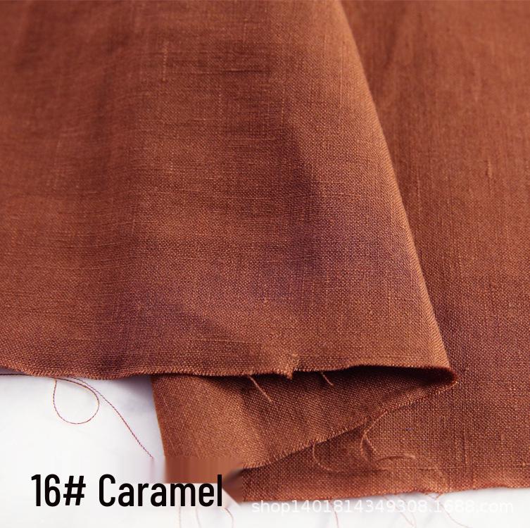 High-Quality Sand Washed Linen-Cotton Fabric for Summer Dresses & Pants