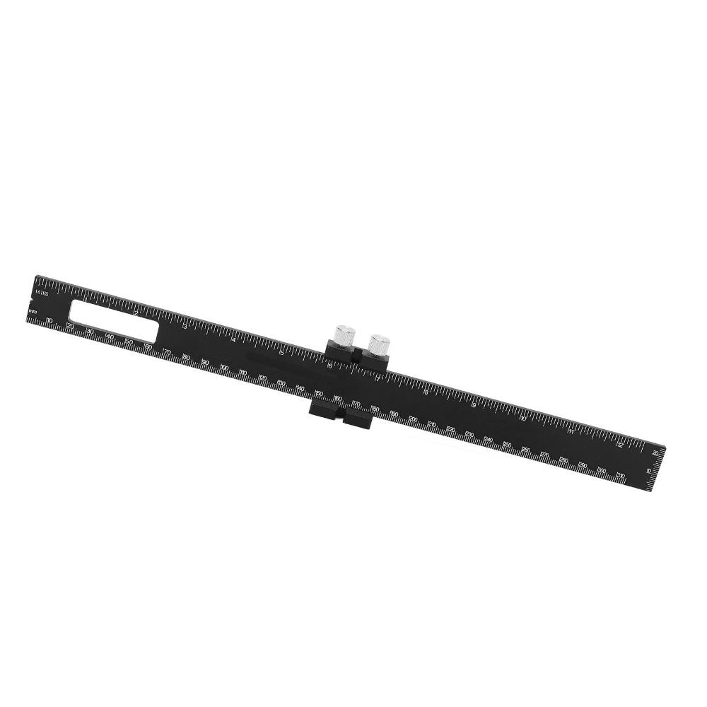 Metric Inch Scale Woodworking Marking Ruler Adjustable Slide Ruler For Engineer Carpenter