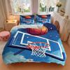3pcs Basketball Hoop Bedding Set, Includes Without Pillow Inserts, Soft Comfortable Bedding Set,All-Season Use a0924018
