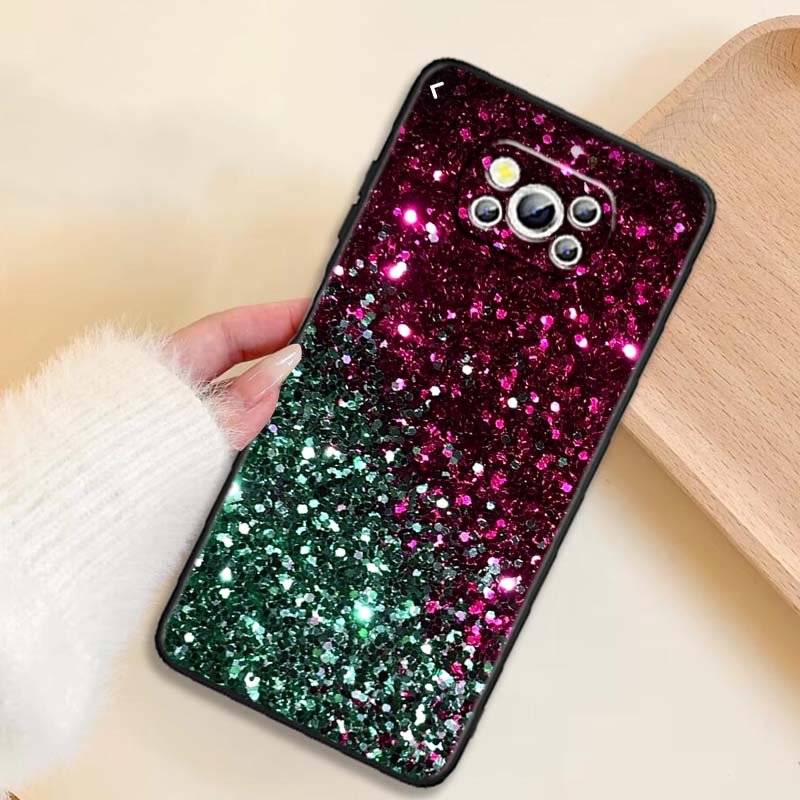 

Shining creative patterns Phone Case For Xiaomi Mi Poco F3 F4 F5 F6 X3 X4 X5 X6 X7 M3 M4 M5 M6 M7 GT Pro 5G Black Poco X5