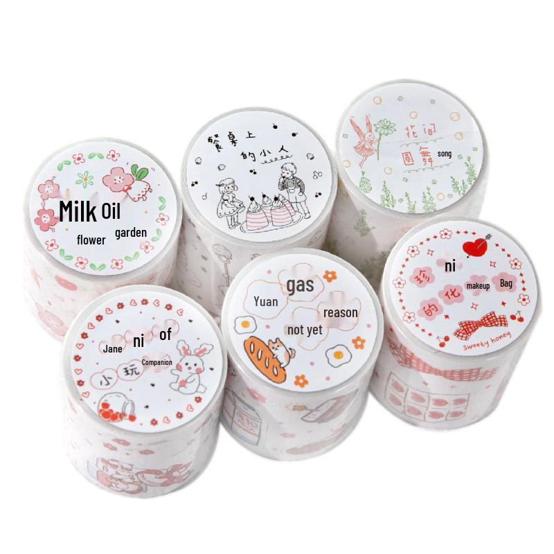 Dämmergrünes Feld Zauberer: Wolken-Serie Glitzer Stanz-Klebeband-Sticker für DIY-Notizbücher