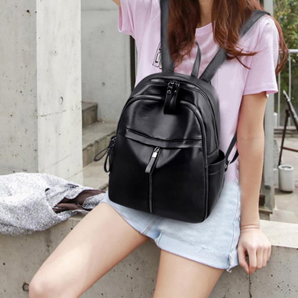 Fashionable PU Backpack, Casual Large Capacity Outdoor Travel Bag, College  Travel Bag, Mommy