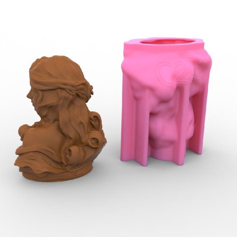European Goddess Statue Decoration Candle Silicone Mold Resin Epoxy Clay Craft
