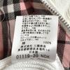 Burberry Jachetă cu fermoar din tricot de bumbac fabricată în Japonia BLUE LABEL Alb Mărimea 38 Damă Stare excelentă(FOLOSIT)