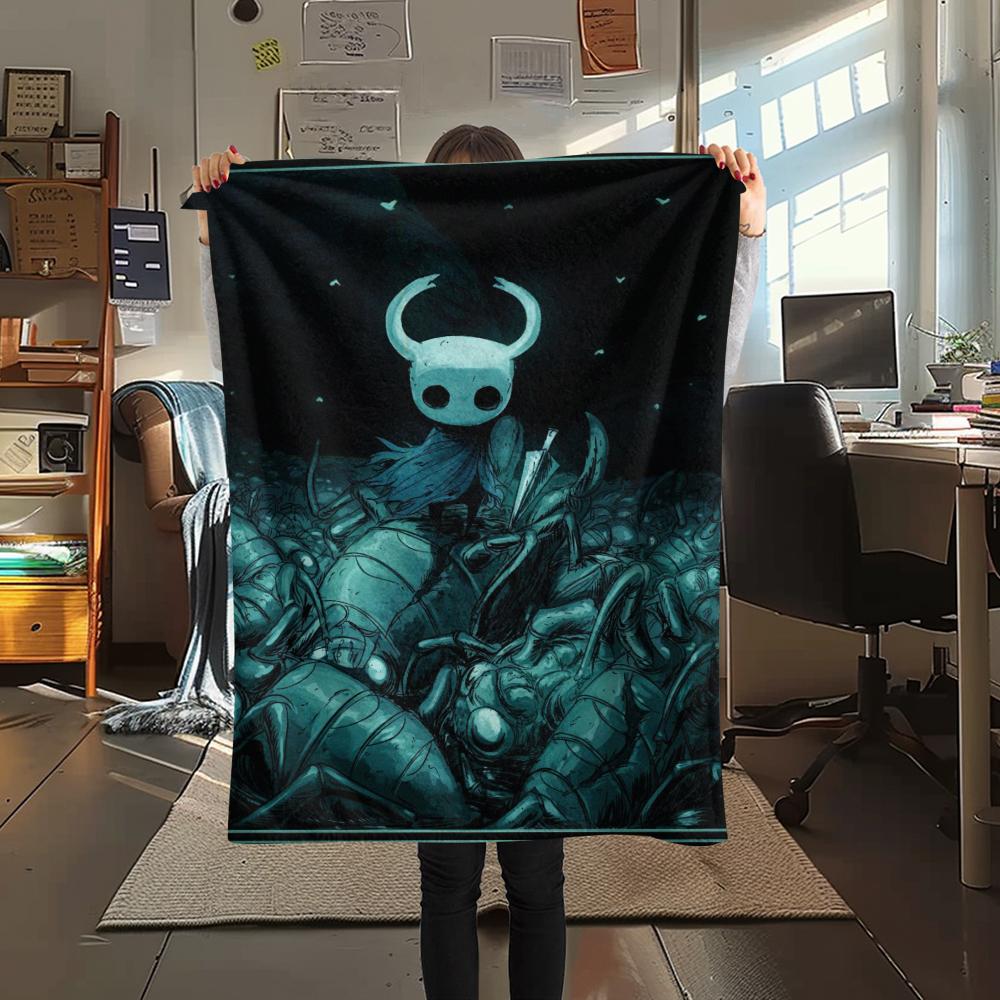 Hollow Knight Print Flannel Blanket, High quality Comfortable for All Seasons, Home Decor, Warmth and Comfort, Perfect for Christmas Gifts43