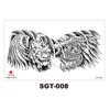 Chest Large Pattern Chest Sticker Male And Female Simulation Disposable Flower Body English Faucet Plain Flower Tattoo Sticker