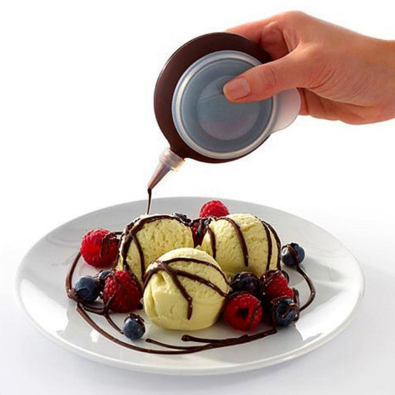 WTEMPO Brown New Macarons Cake Decorating Kit Teapot Cream Squeezer Decorating Pot Chocolate Jam Cream Applicator Creative DIY Baking Tools