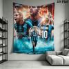 Inter Milan Wall Hanging Printed Fabric Blanket Decorative Tapestries for Bedroom Living Room Home Decor