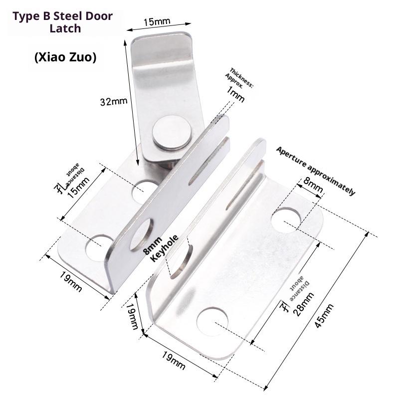 Stainless Steel Bolt Latch Door Bolt Hasp Home Hardware