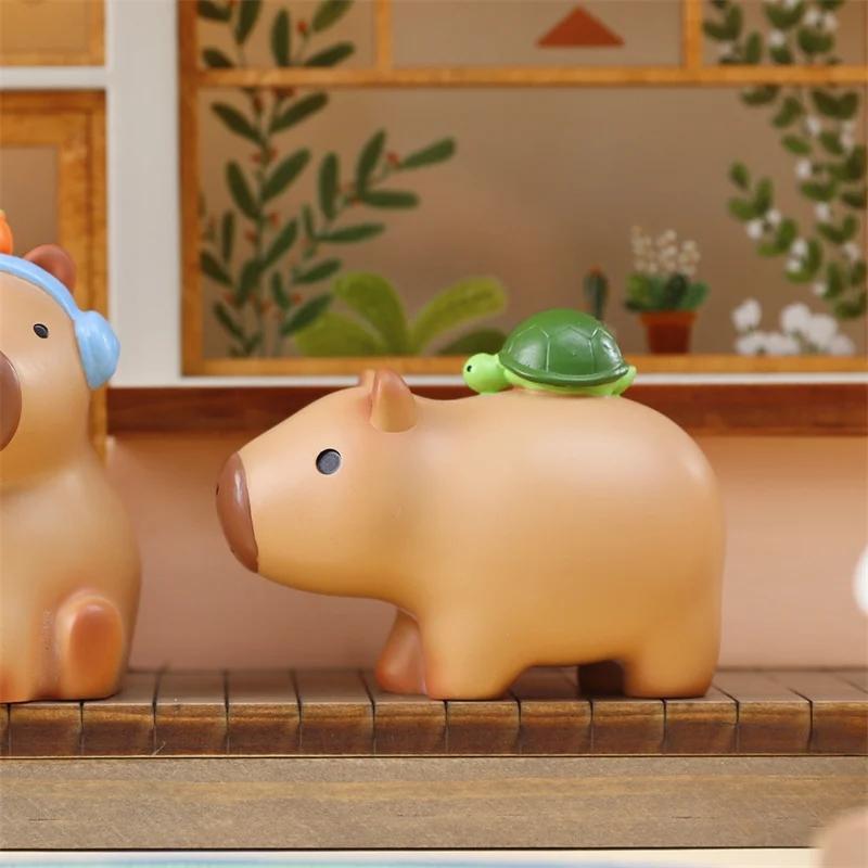 New Capybara Blind Box Animal Kapibara Figure Toys Surprise Box Kawaii Action Model Kid Birthday Gift