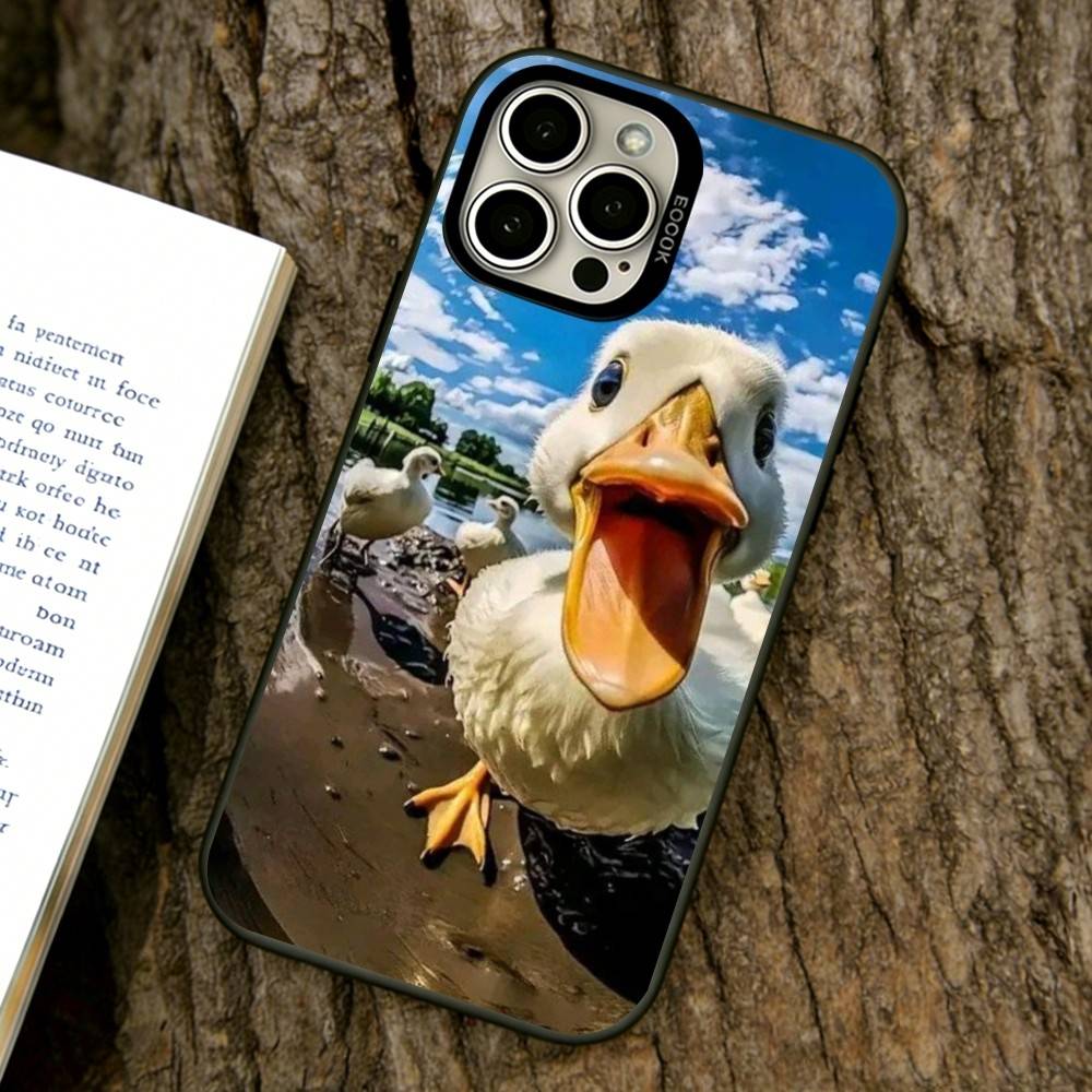 animal Phone Case For iPhone 17,16,15,14,13,12,11 Plus,Pro Max,XS,Colored Silver Plated Inside Cover