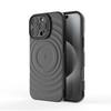 iPhone17 Pro Max Invisible Lens Stand Frosted Case with Ripple Magnetic Anti-drop Protection 