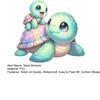 Toilet Stickers Cute Lid Stickers No Glue Turtle Design Toilet Waterproof Decal Residue
