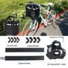 Bicycle Front Basket,Bike Small Pet Dog Carry Pouch,2in1 Detachable MTB Cycling Handlebar Tube Hanging Fold Baggage Bag 5KG Load