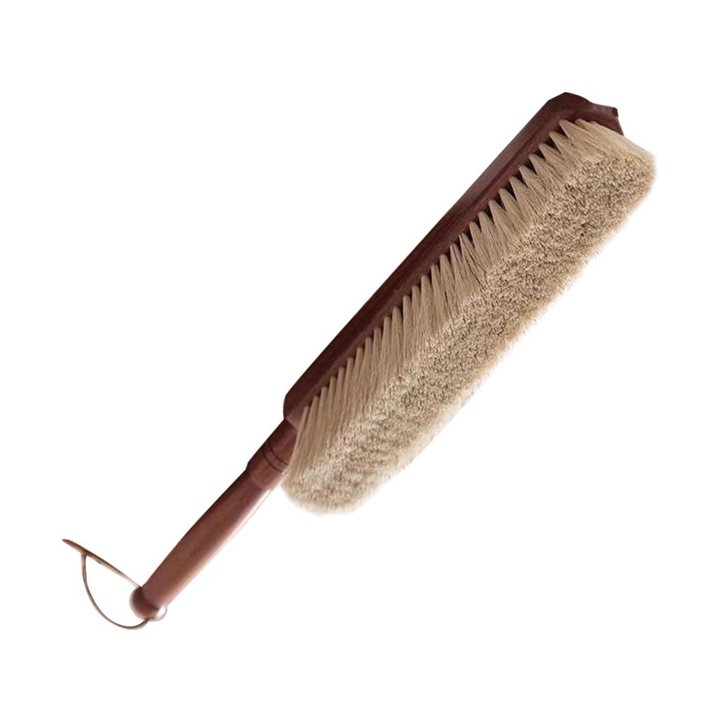 Wooden Dust Brush Soft Dense Hand Broom Brush for Counter Bed Sofa Car Clothes Household Cleaning