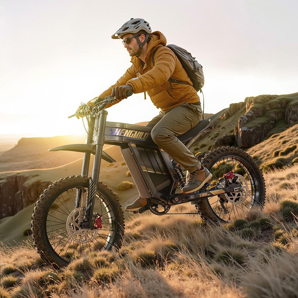 Shengmilo S900 Pro Elektrische Fiets voor Volwassenen 19" Dikke Banden 2100Wh Batterij 65-95km Actieradius 65km/u Max. Snelheid Kleuren LCD Scherm