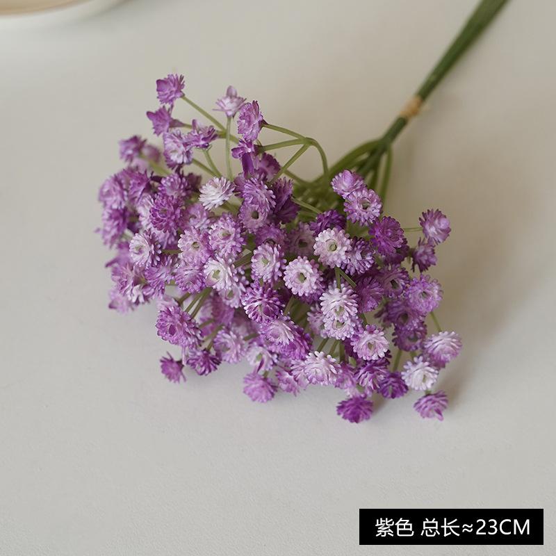 

Simulation Gypsy, bridal wedding decoration, holding a bouquet of soft glue, small fresh mini bouquet Gypsy фіолетовий