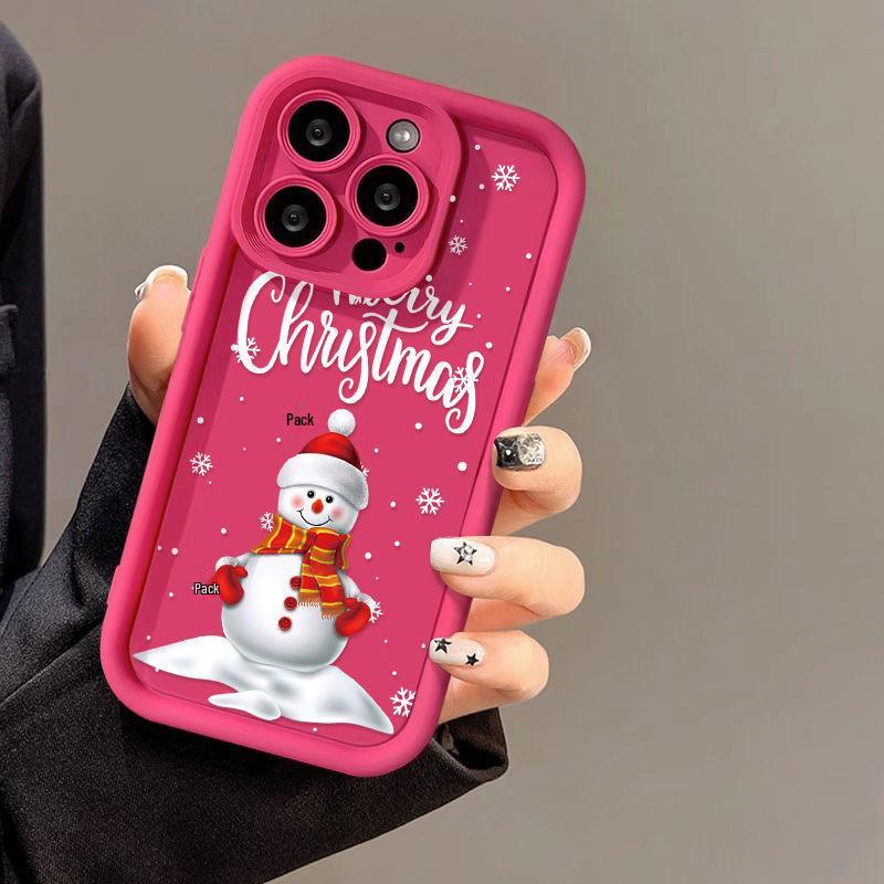 

Christmas Snowman Phone Case for iPhone 16 Pro Max/15 Plus/14 Pro/13/11 iPhone 15 Plus