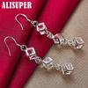 925 Sterling Silver Baishige AAA Zircon Drop Earrings Jewelry