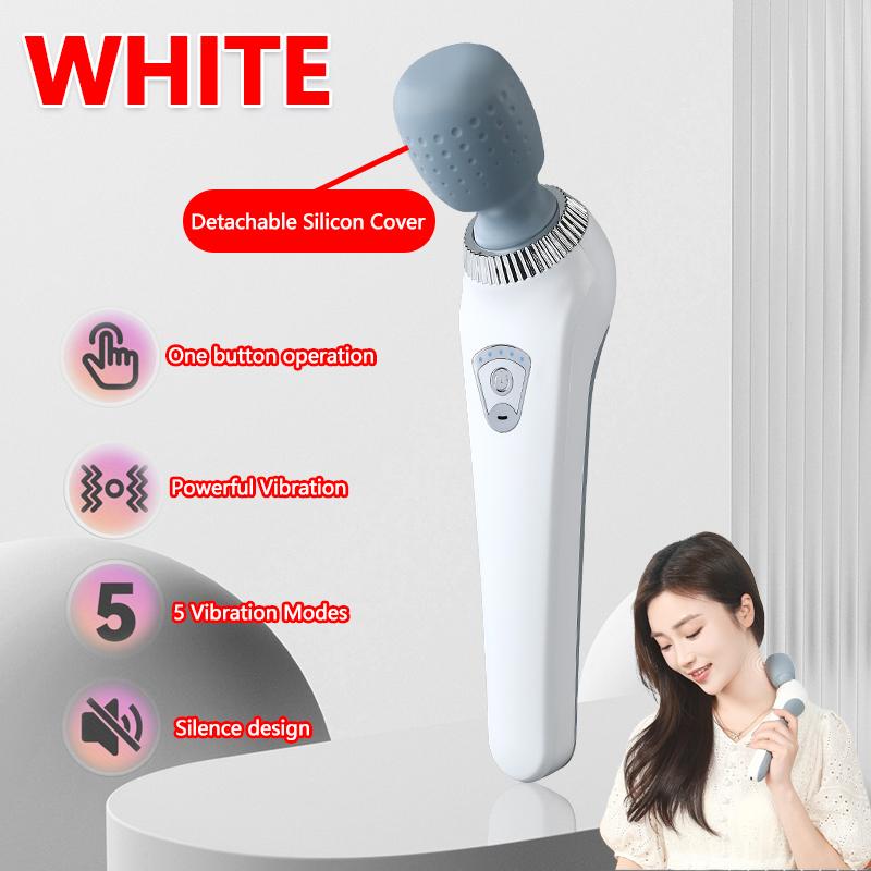 Handheld Massage Gun USB Rechargeable Portable Full Body Massager for Neck Back Legs Waist Muscle Pain Relief Tool