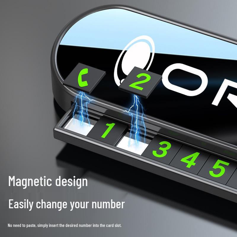 ORA Good Cat Series Laser Hidden Temporary Parking Number Plate