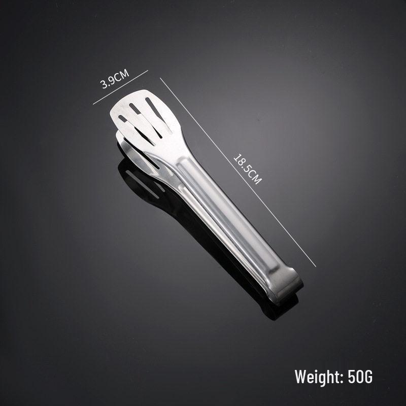 

304 Extra Thick Stainless Steel Kitchen and BBQ Tongs - Anti-Scald Bread, Steak, Baking Tools