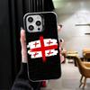 Georgia Passport Flag Shockproof Phone Case for iPhone 17 Air 16 16E 15 Pro Max 14 Plus 13 Mini 12 Back Cover Anti Fall Fundas