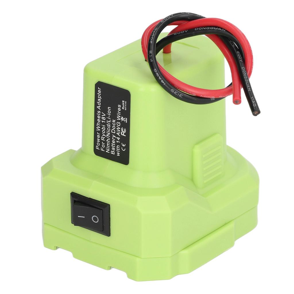 Lithium Battery Adapter 14AWG Wire Power Tool Battery Converter for Ryobi 18V One+ Series