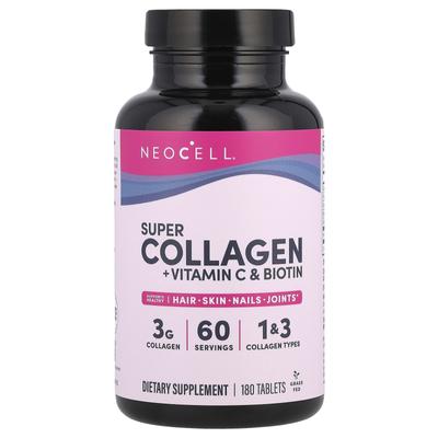 Super Kolagen + Vitamín C & Biotin, 180 Tablet