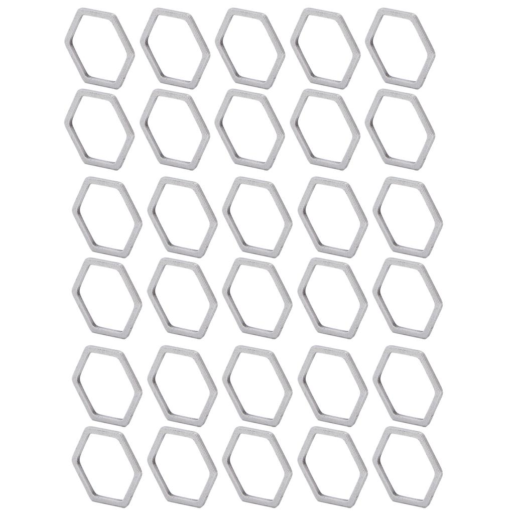 30Pcs   Shaped Hollow Resin Frame Stainless Steel Open Bezel Hollow Pendants Mold for