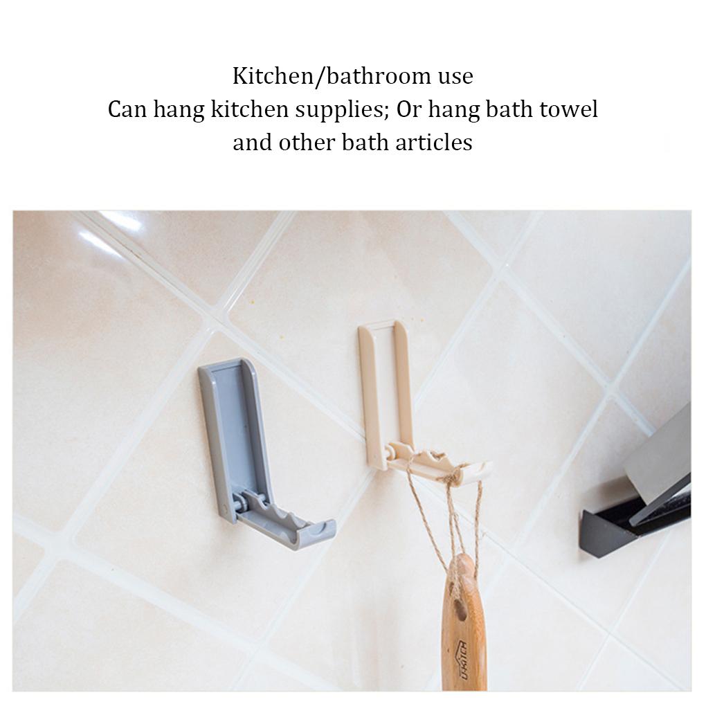 Skládací háček do koupelny, závěsný nástěnný věšák, samolepicí neviditelný držák na kabáty, oděvní doplňky