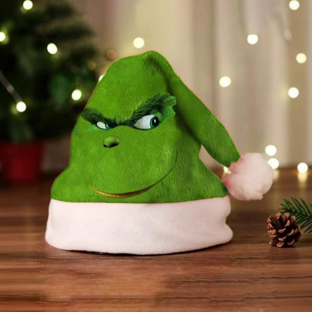 Plüsch-Weihnachtsmannmütze für die Feierparty Winter-Kostümzubehör